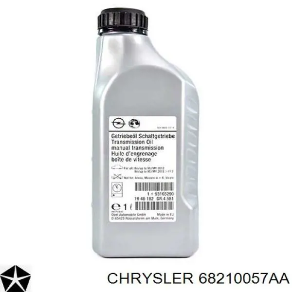 68210057AA Chrysler Масло в коробку передач