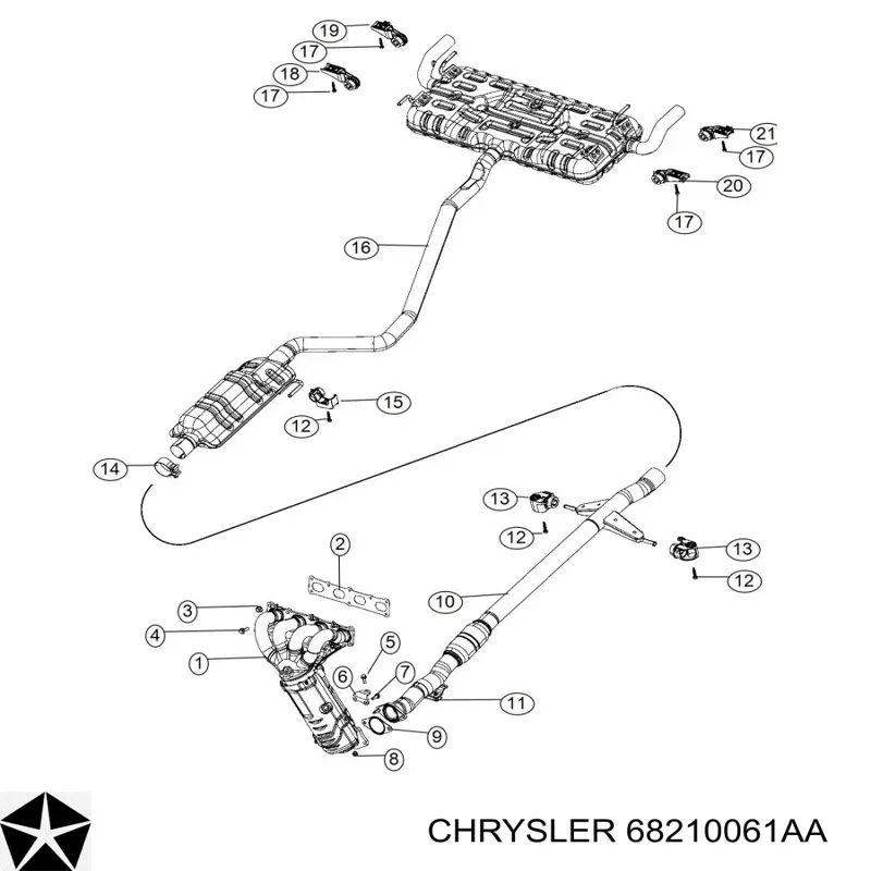  Chrysler 68210061AA цена, от 12.67 USD