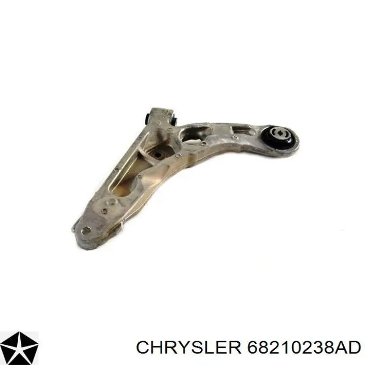 68210238AD Chrysler braço oscilante inferior direito de suspensão dianteira