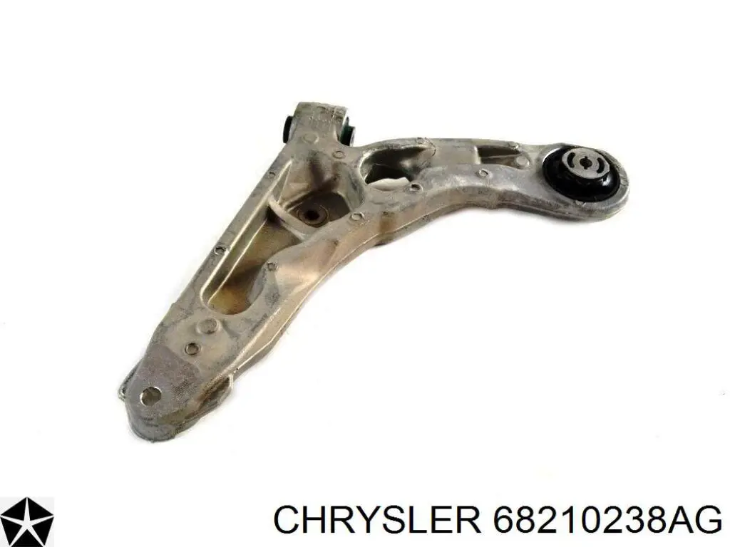 68210238AG Chrysler braço oscilante inferior direito de suspensão dianteira