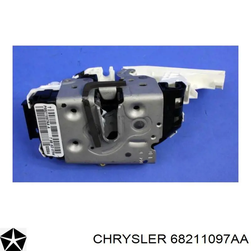 68211097AA Chrysler fecho da porta dianteira esquerda