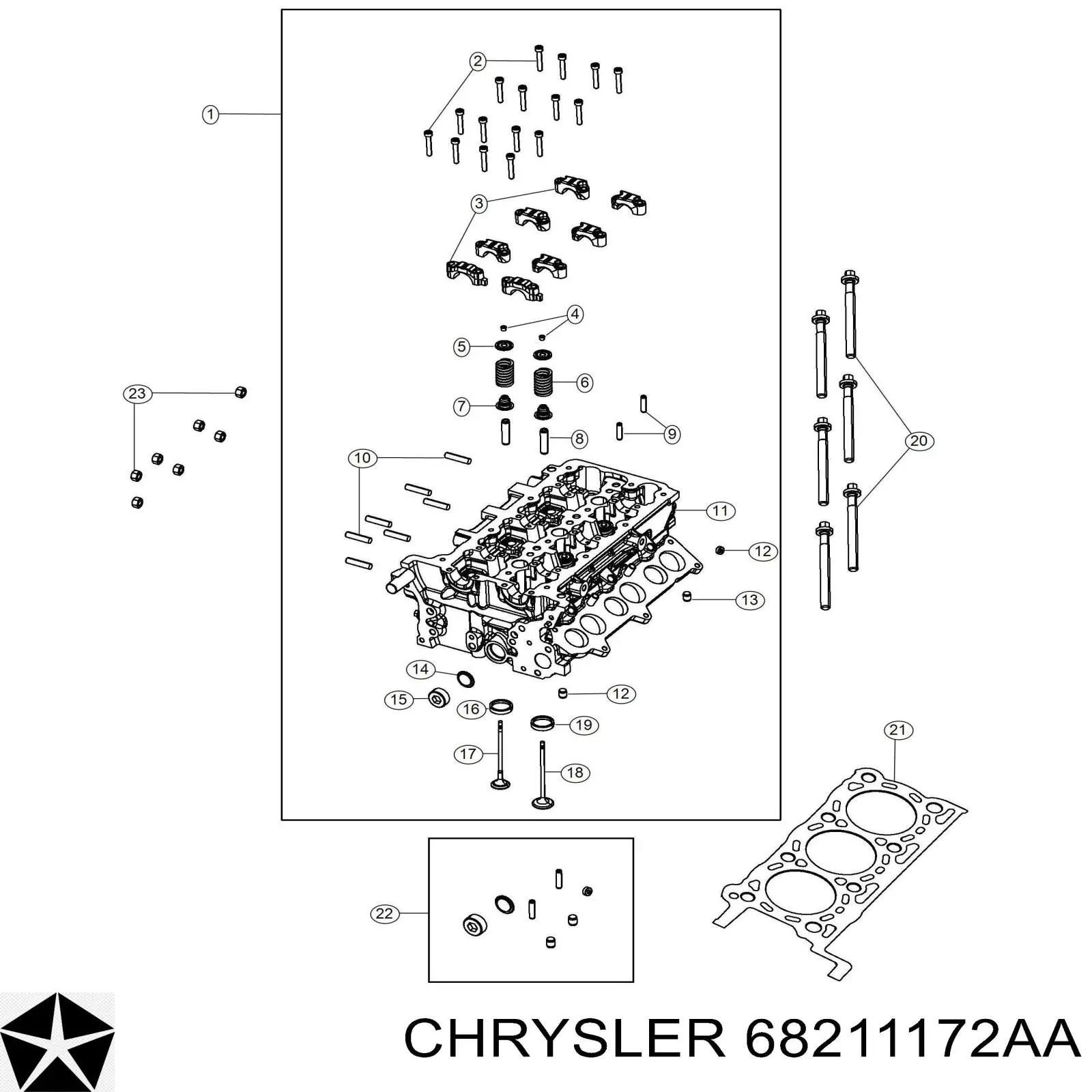  K68211172AA Fiat/Alfa/Lancia