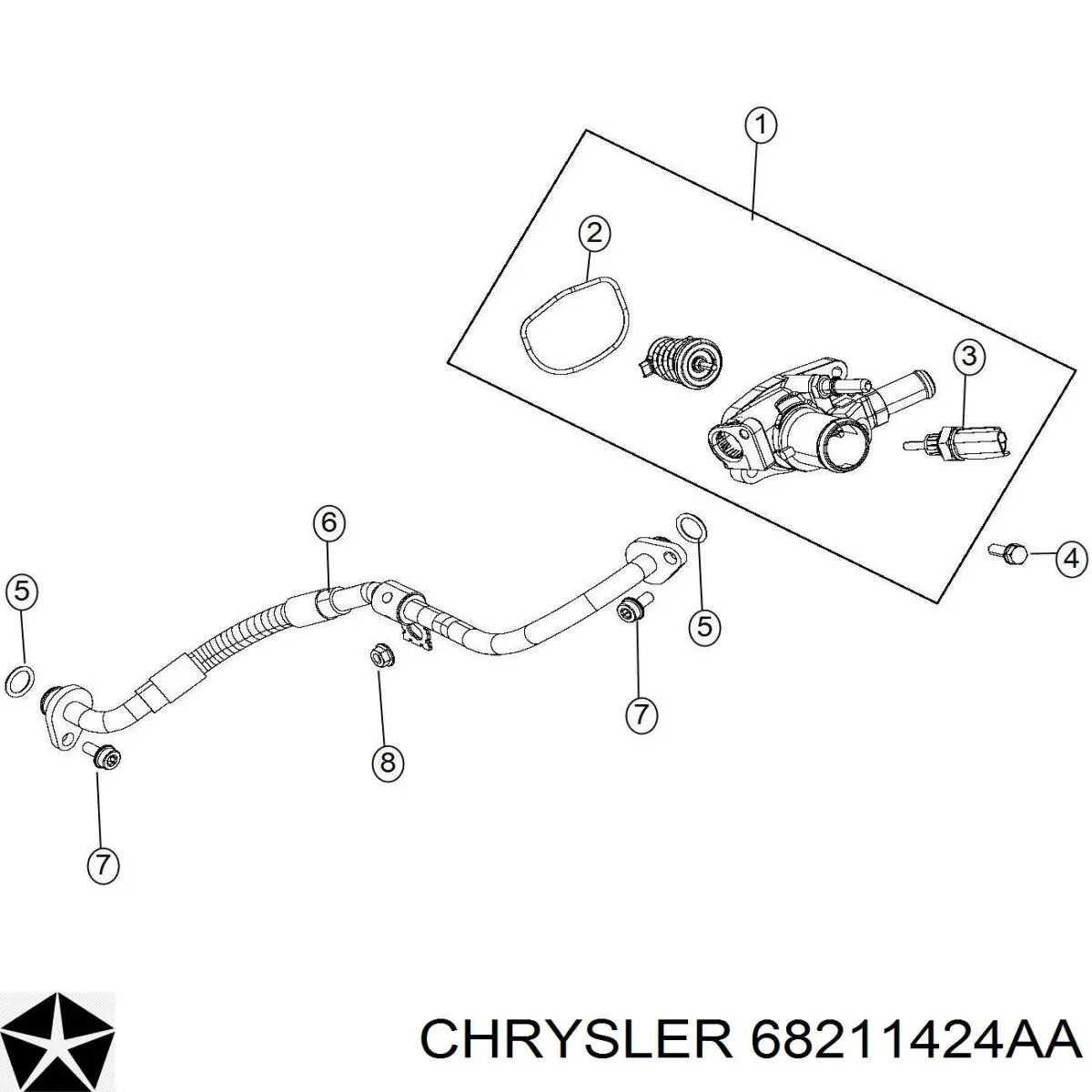  Chrysler 68211424AA цена, от 31.67 USD