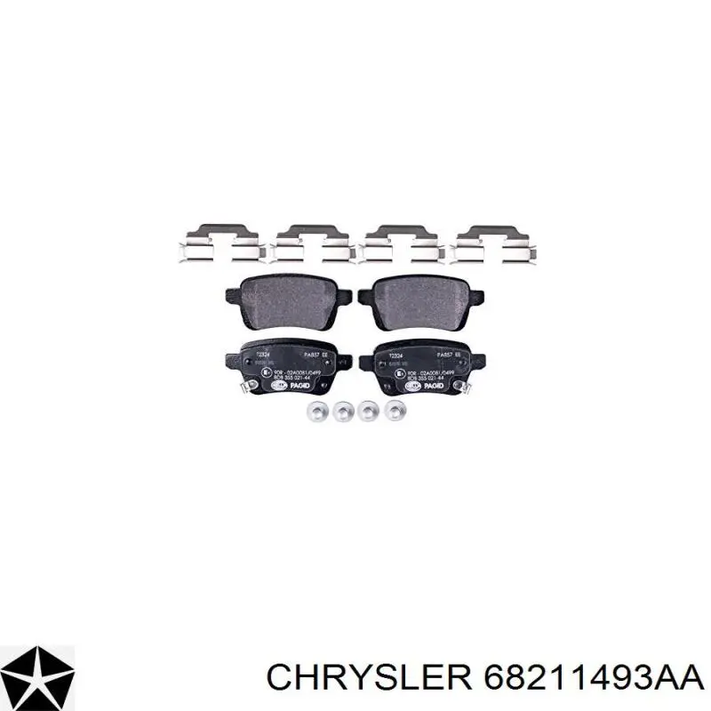 Колодки дисковые  Chrysler 68211493AA цена, от 19.75 USD
