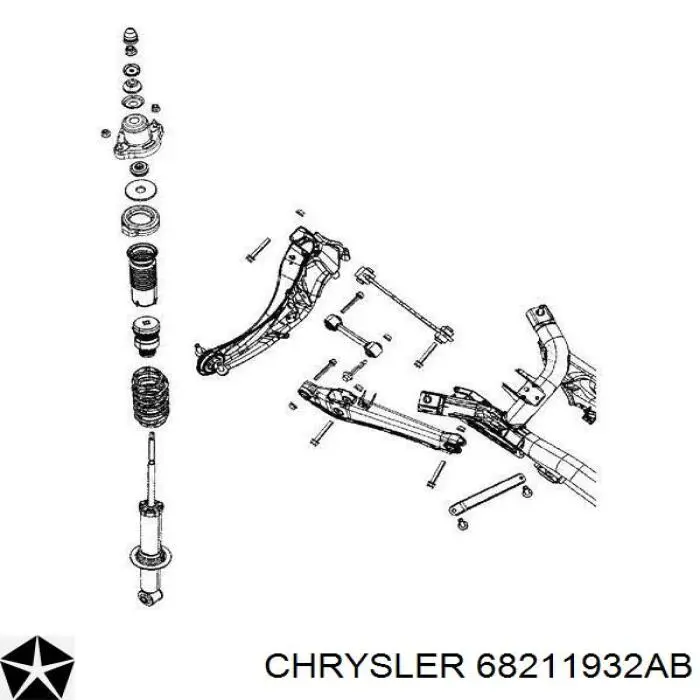 Купить 05105252AD Chrysler Оси полуприцепов и прицепов