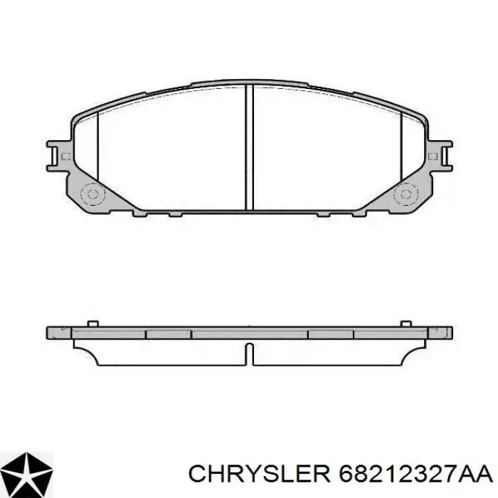 68212327AA Chrysler колодки тормозные передние дисковые