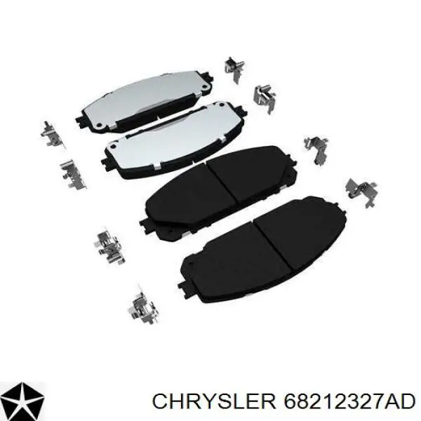 Передние тормозные колодки 68212327AD Chrysler