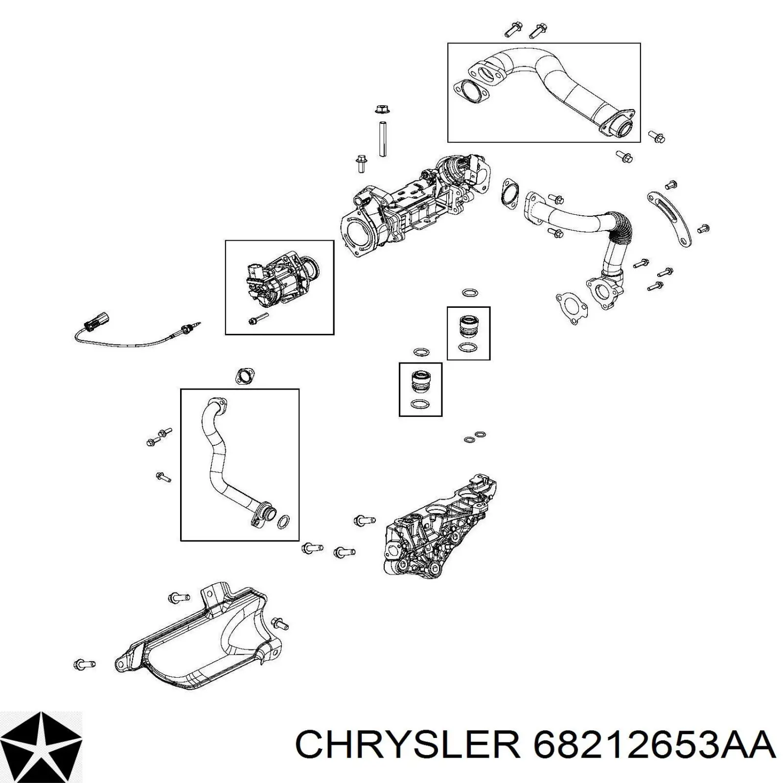 68212653AA Chrysler стартер