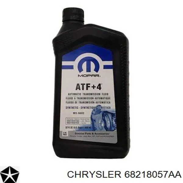  Масло трансмиссионное Chrysler ATF +4 0.946 л (68218057AA)