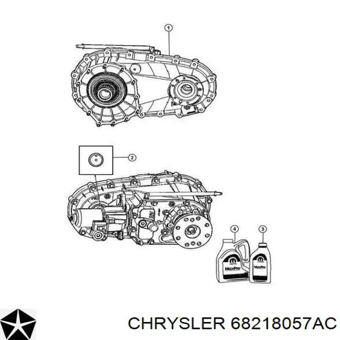 68218057AC CHRYSLER Aceite caja de cambios original y equivalente