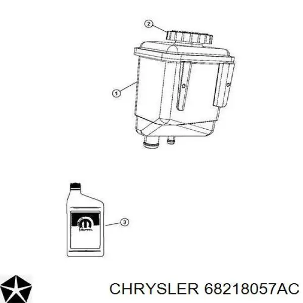 Масло трансмиссионное Chrysler 68218057AC цена, от 12.16 USD