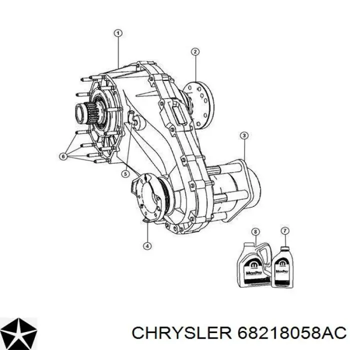 Трансмиссионное масло 68218058AC Chrysler