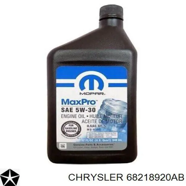 68218920AB Chrysler óleo para motor