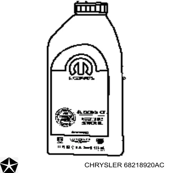 Моторное масло Chrysler (68218920AC)