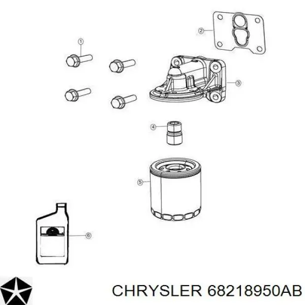 Aceite de motor 68218950AB Chrysler