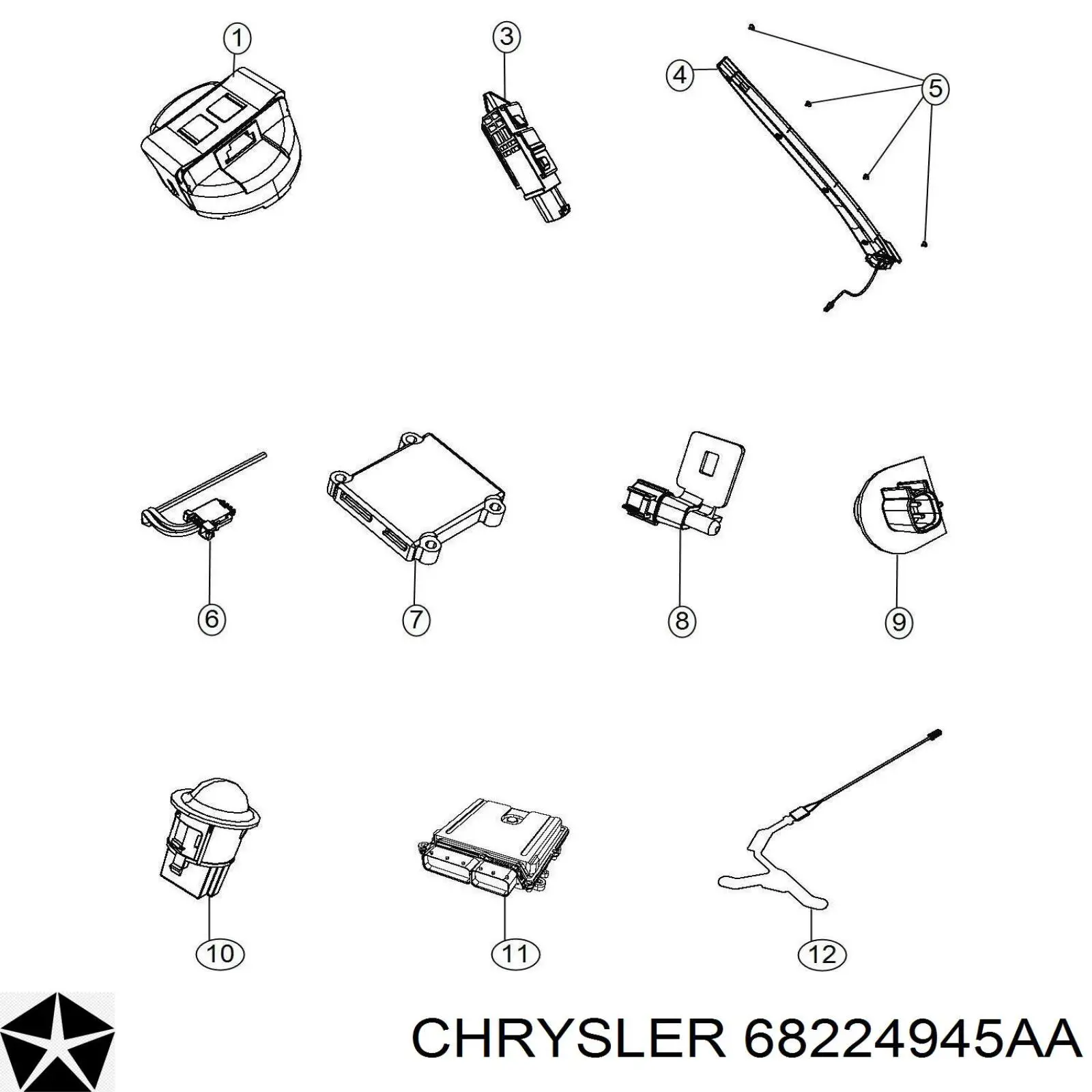  Chrysler 68224945AA цена, от 63.62 USD