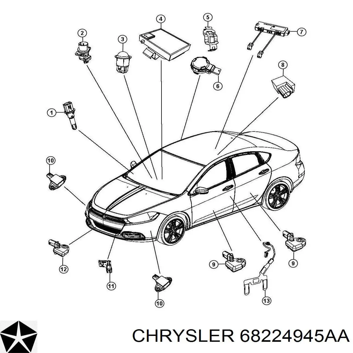 68224945AA Chrysler 