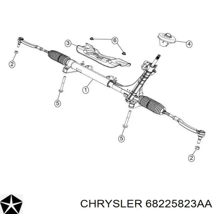 Рулевая рейка 68225823AA Chrysler