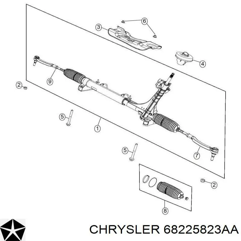 Купить 2GS1645 GS Рулевая рейка