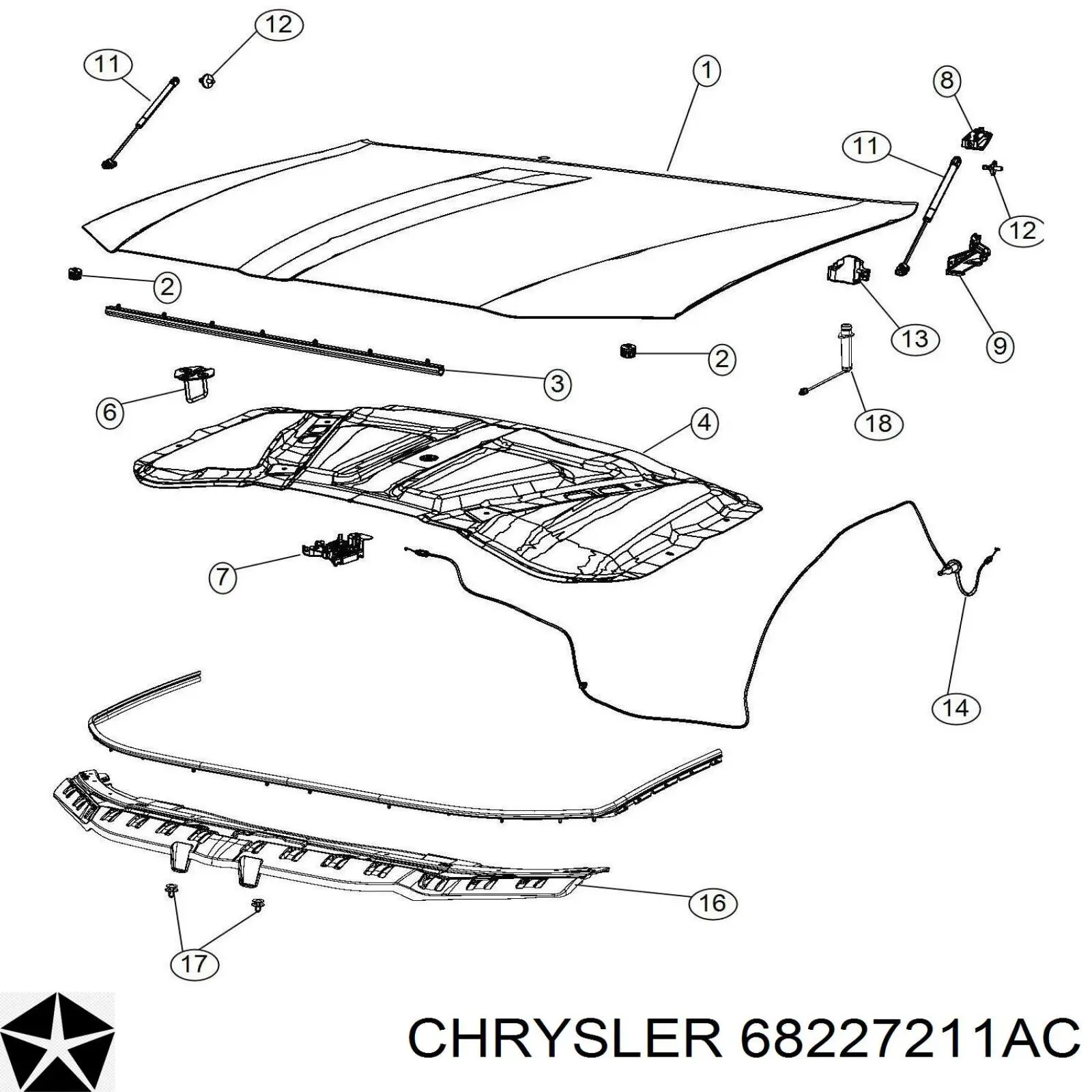 68227211AB Chrysler 