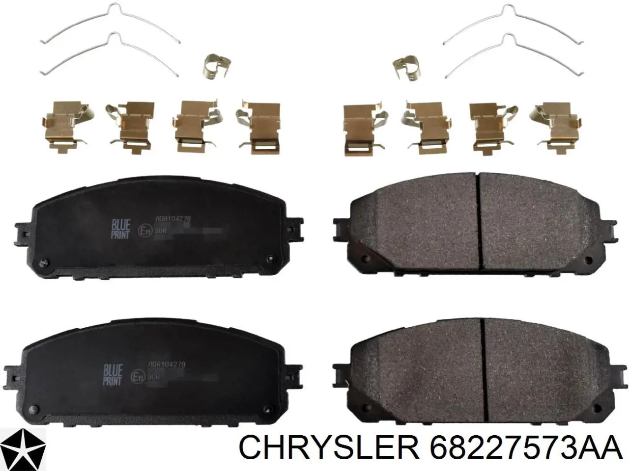 68227573AA Chrysler колодки тормозные передние дисковые