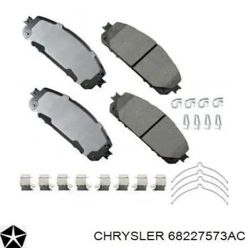 Купить 68227573AC Chrysler Колодки тормозные