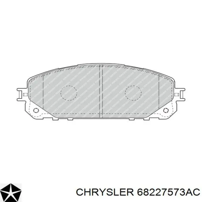 Колодки Chrysler 68227573AC цена, от 70.89 USD