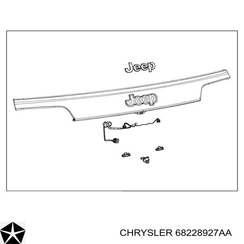Купить 68228930AA Chrysler Фонарь подсветки номерного знака