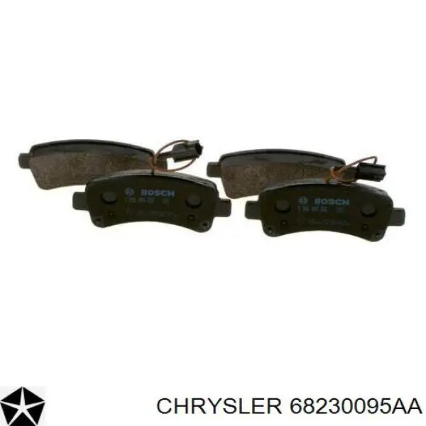 68230095AA Chrysler колодки тормозные задние дисковые