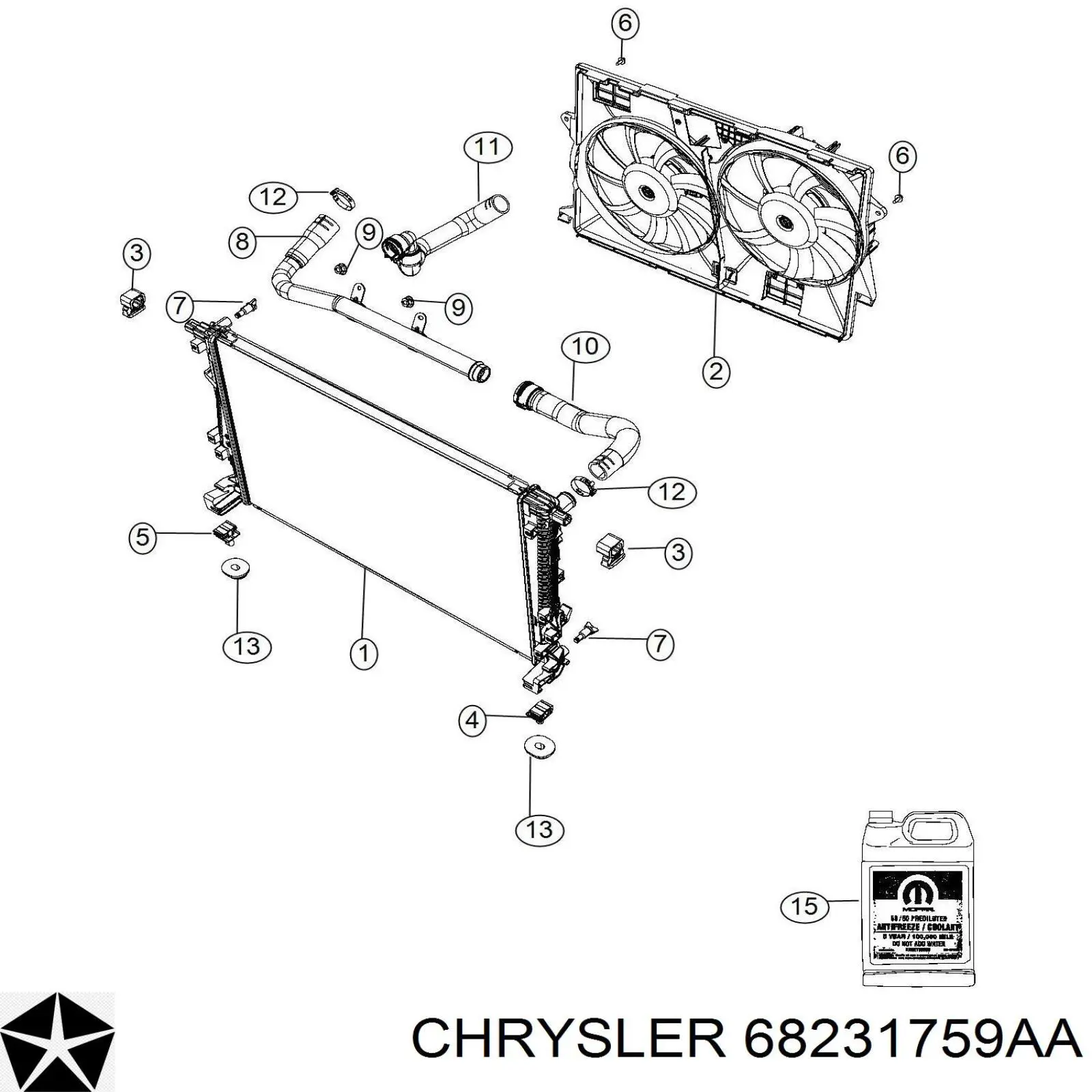  Chrysler 68231759AA цена, от 22.12 USD