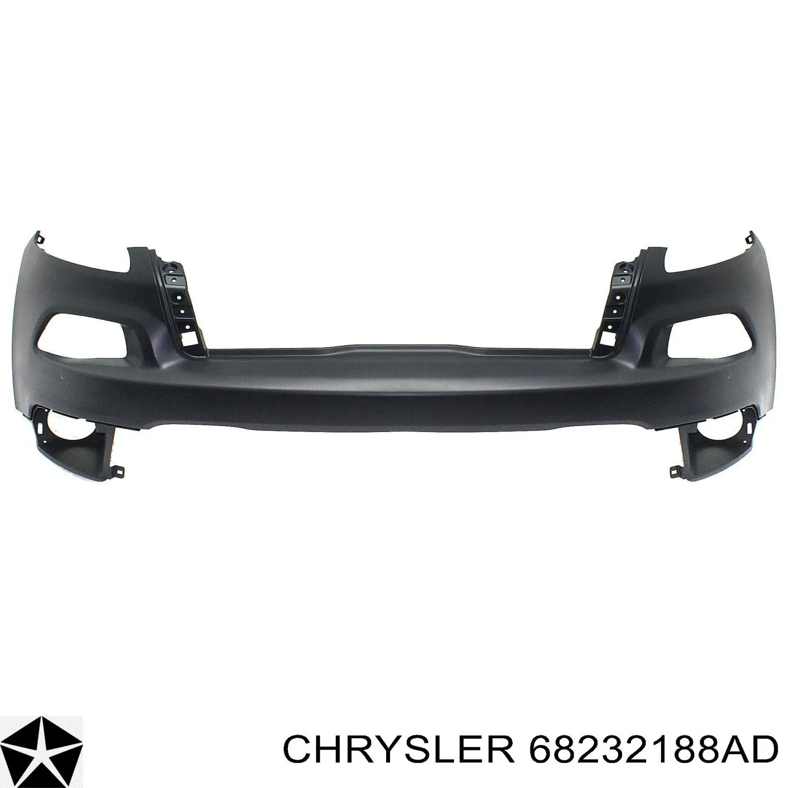 Бампер передний, верхняя часть Chrysler 68232188AB цена, от 111.31 USD
