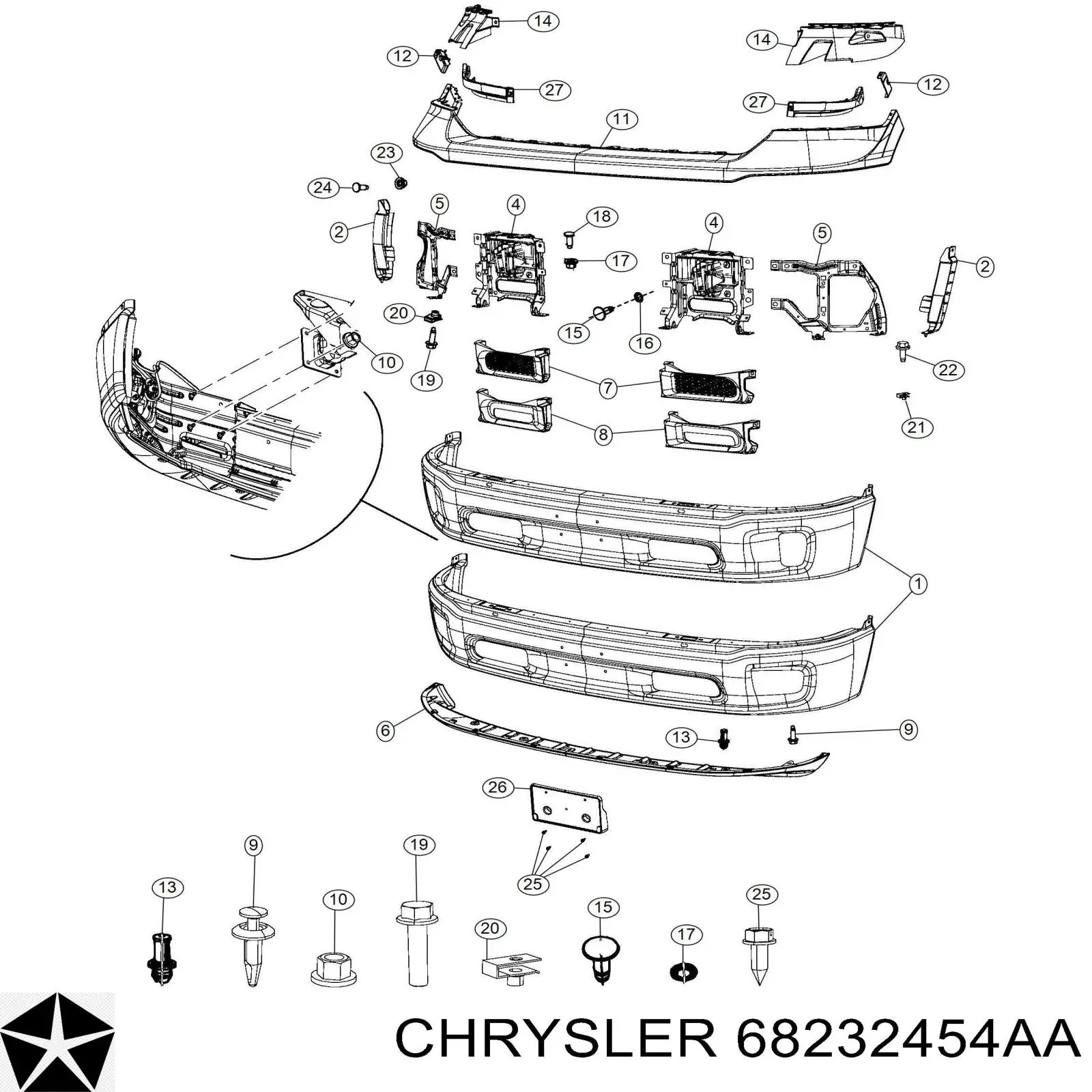 K68232454AA Fiat/Alfa/Lancia 