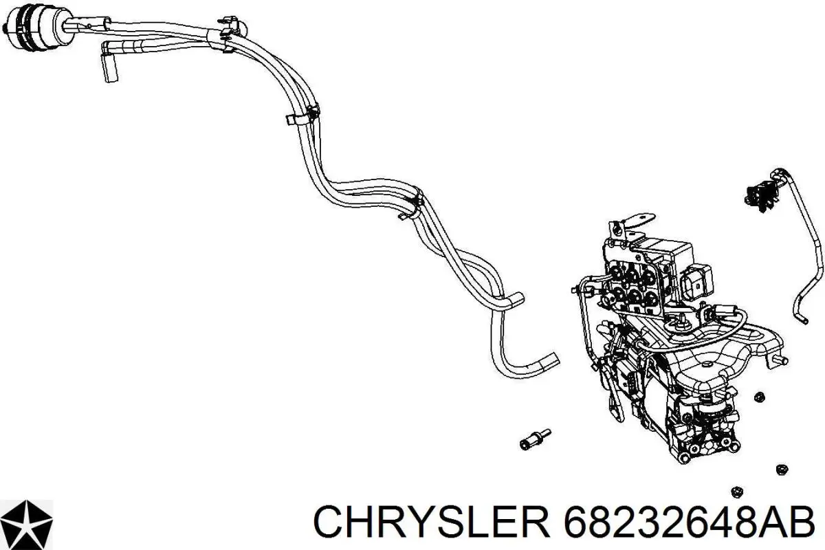 Купить 68232648AB Chrysler Компрессор пневмоподкачки (амортизаторов)
