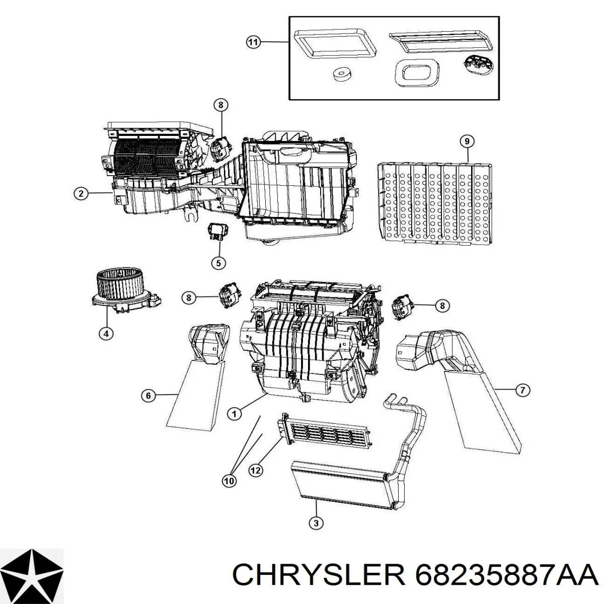 68235887AA Chrysler 