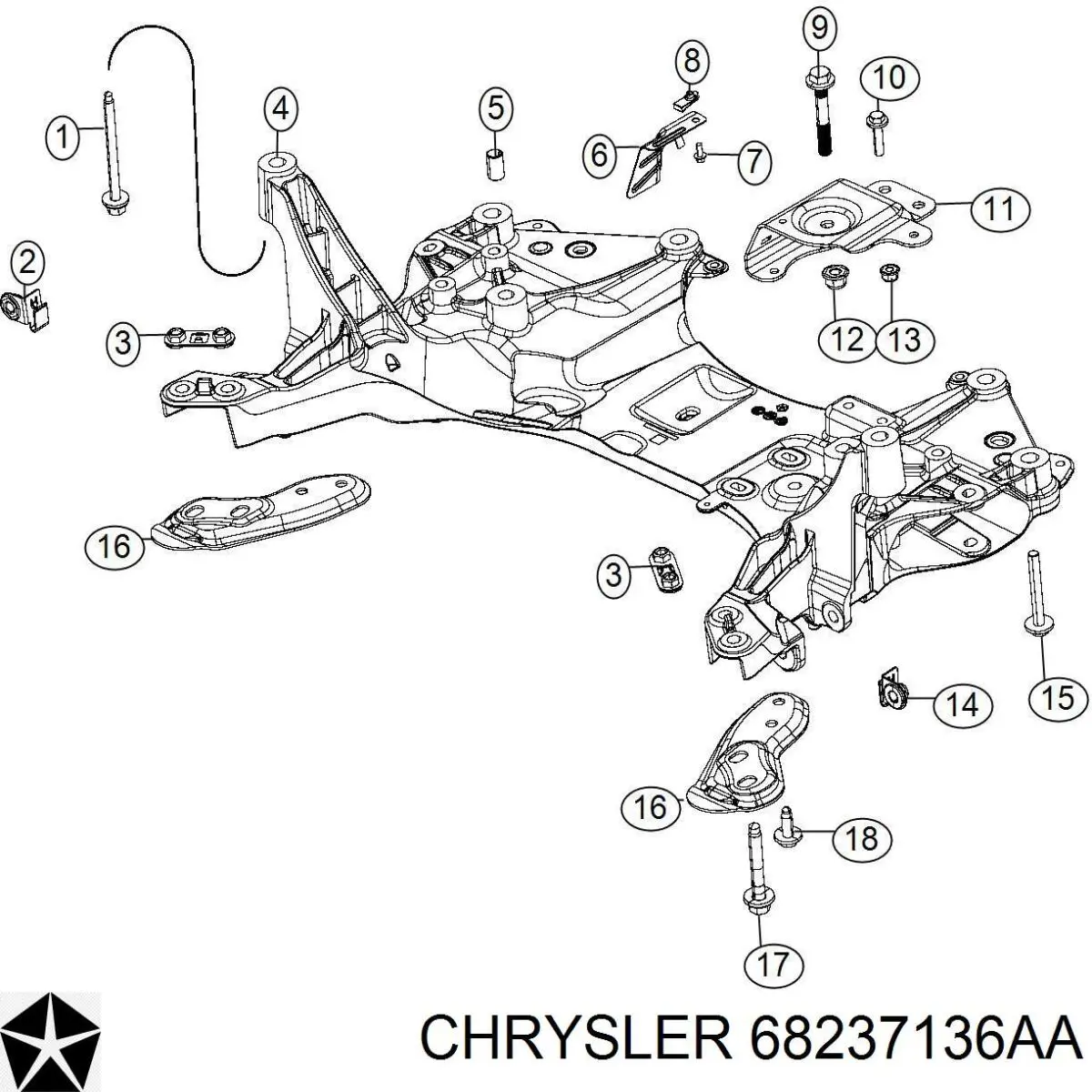  K68237136AA Fiat/Alfa/Lancia