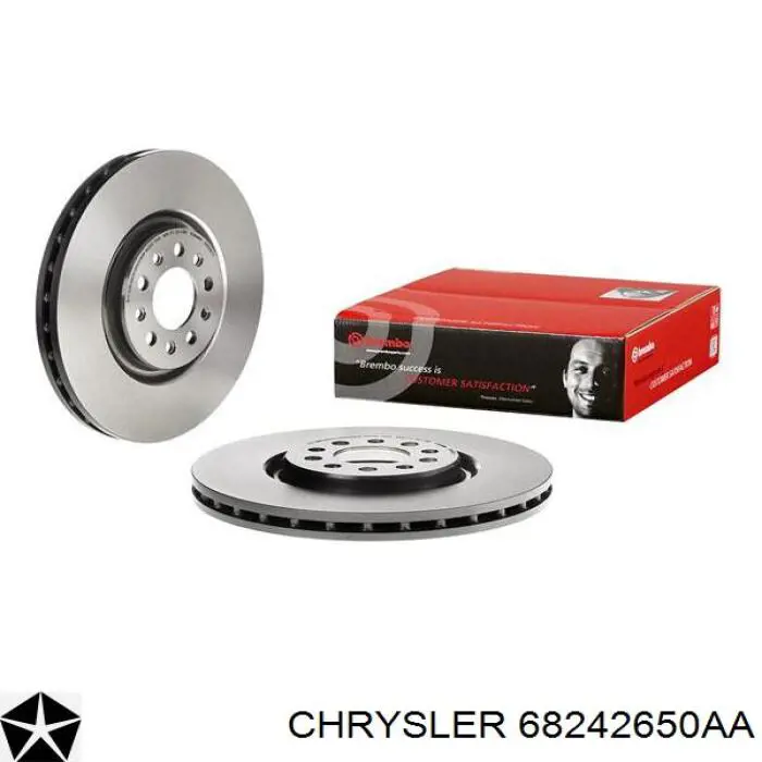 68242650AA Chrysler диск тормозной передний