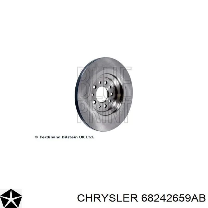 68242659AB Chrysler диск тормозной задний