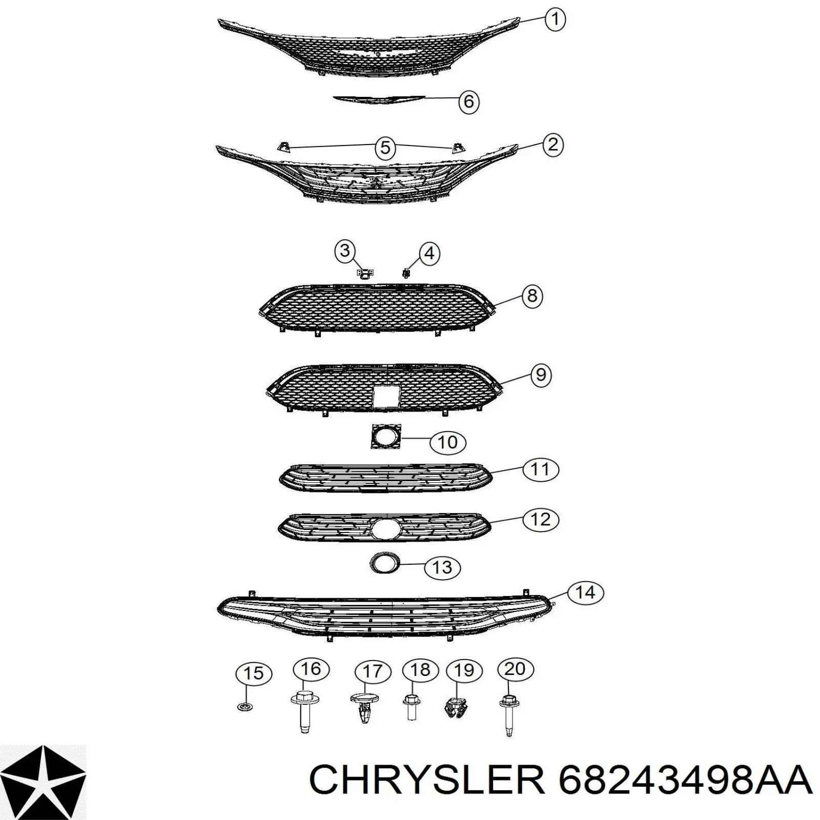 68243498AA Chrysler 