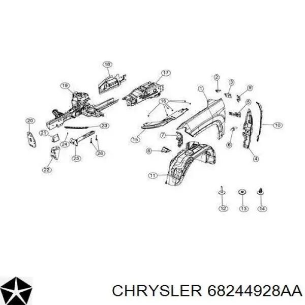  K68552840AA Fiat/Alfa/Lancia