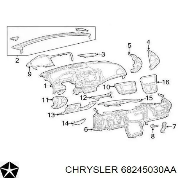  Chrysler 68245030AA цена, от 18.62 USD