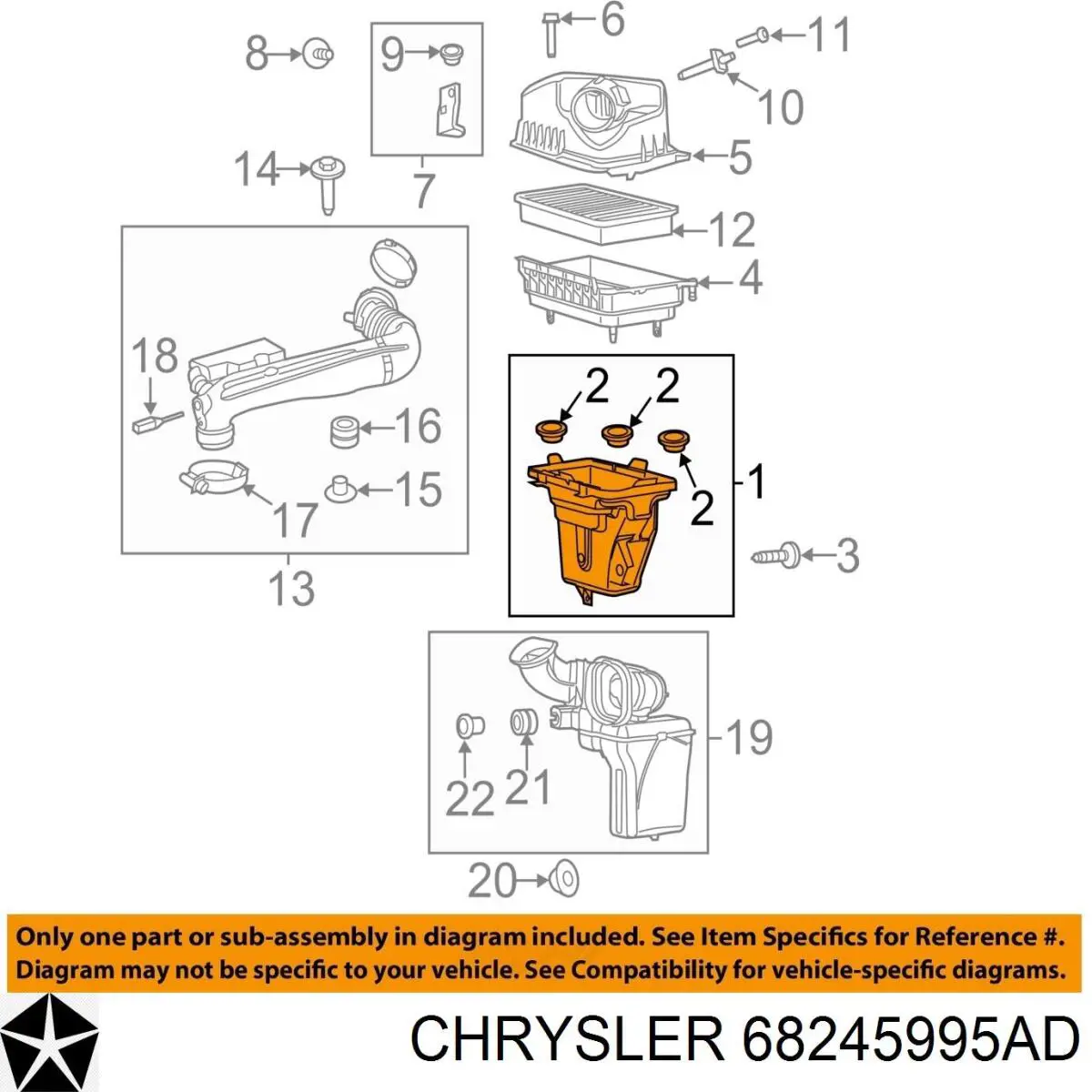 Chrysler 68245995AD цена, от 88.68 USD