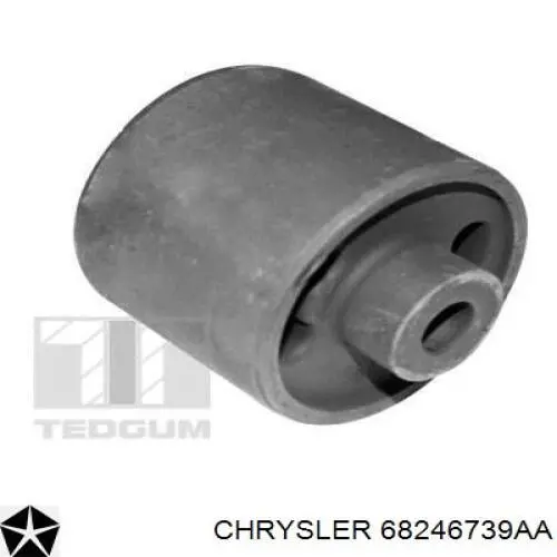 68246739AA Chrysler barra longitudinal de suspensão traseira direita