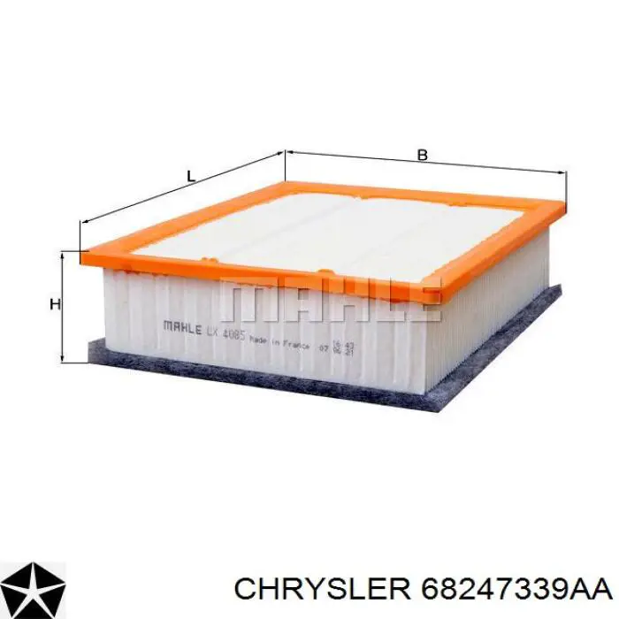 Элемент воздушного фильтра Chrysler 68247339AA цена, от 11.95 USD