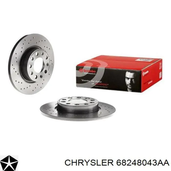 68248043AA Chrysler диск тормозной задний