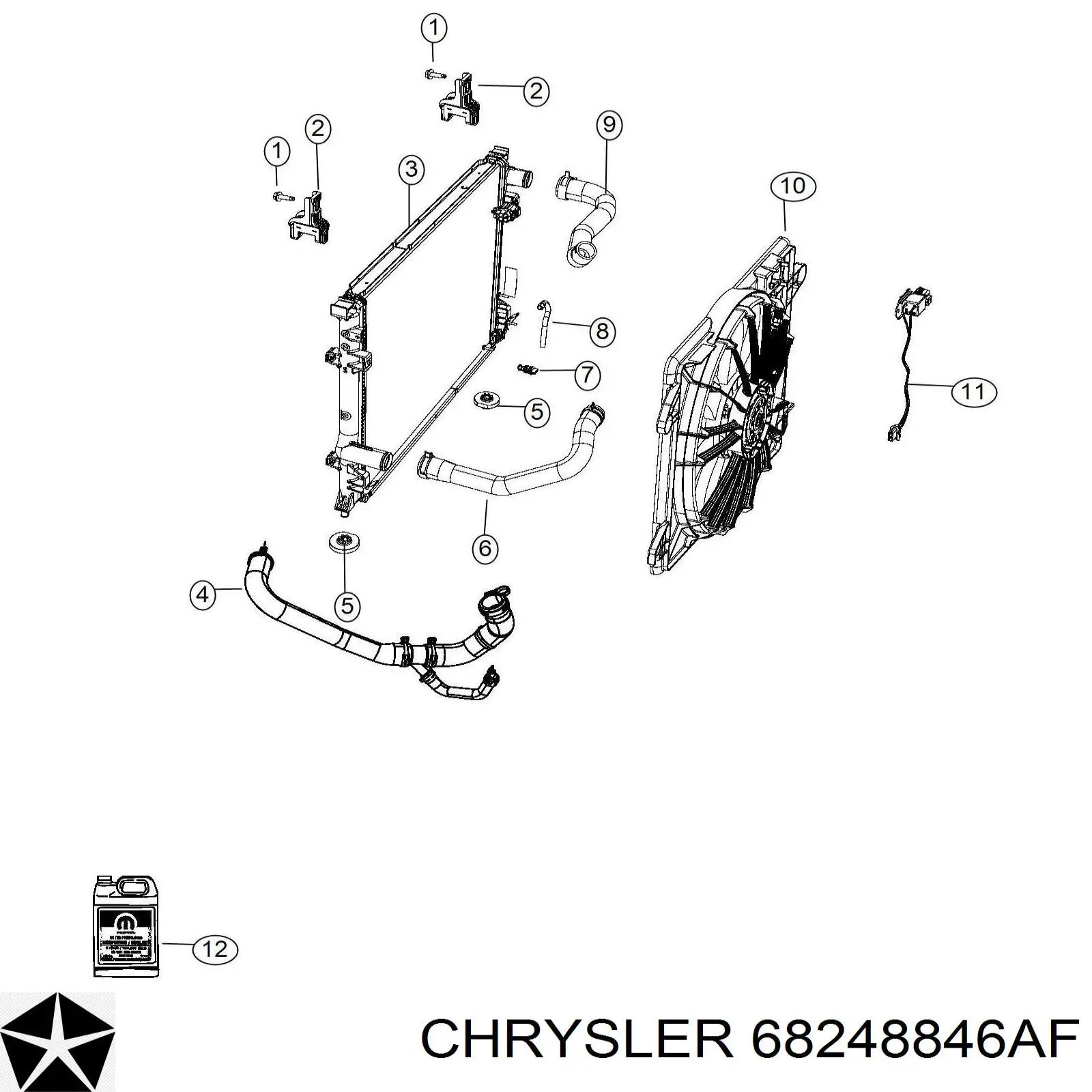  K68248846AB Fiat/Alfa/Lancia