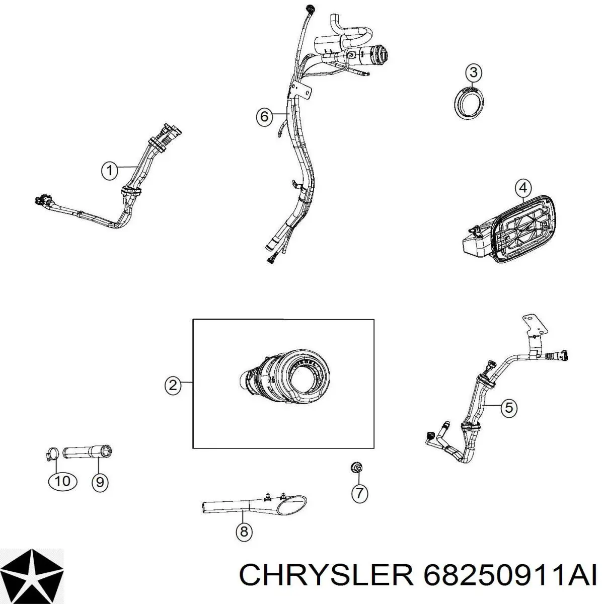 68250911AB Chrysler 