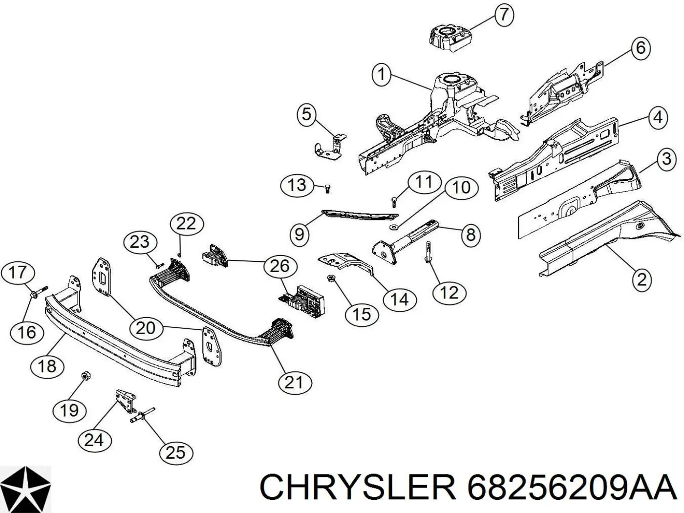 68256209AA Chrysler 