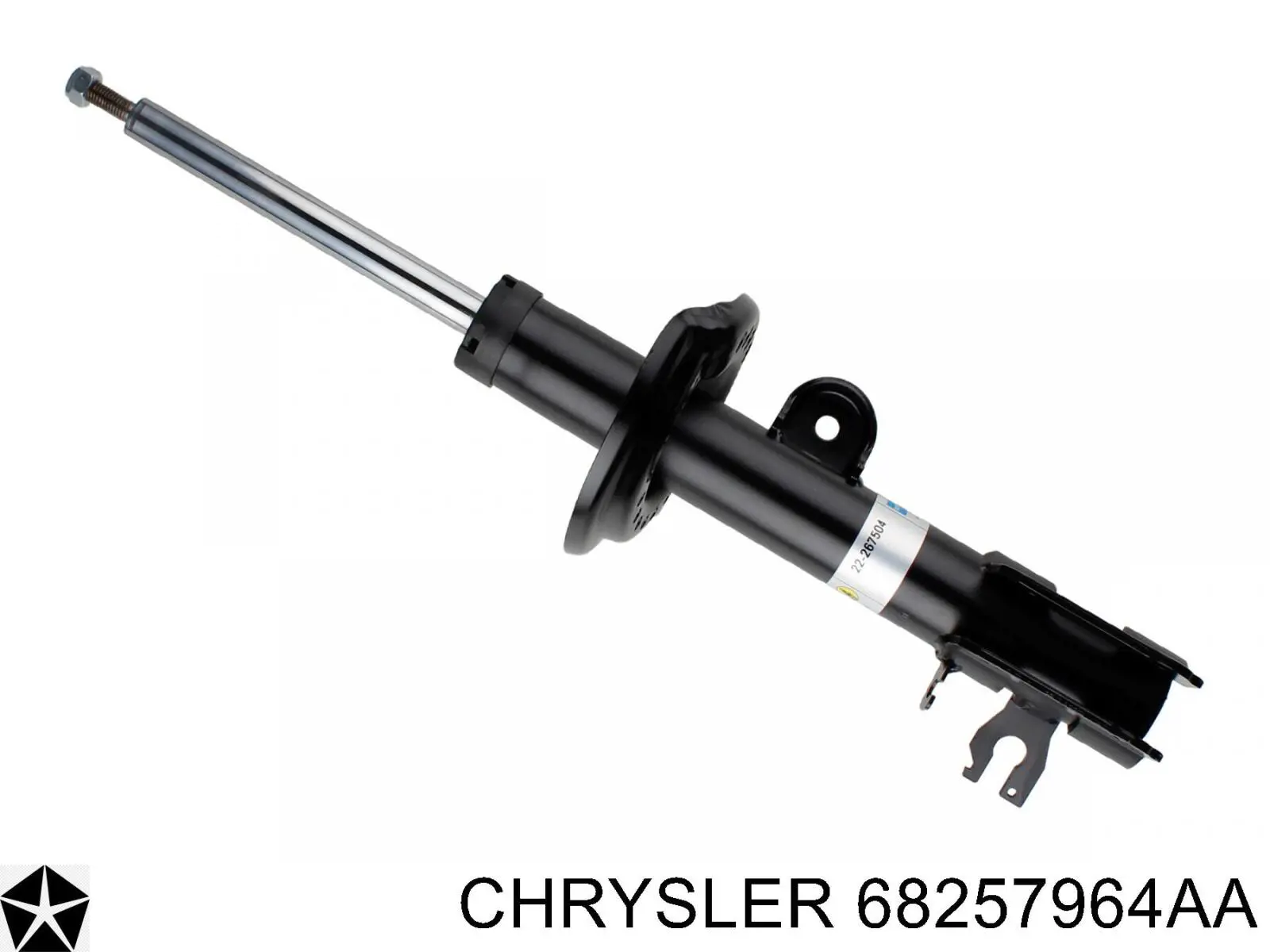 68257964AA Chrysler amortecedor dianteiro esquerdo