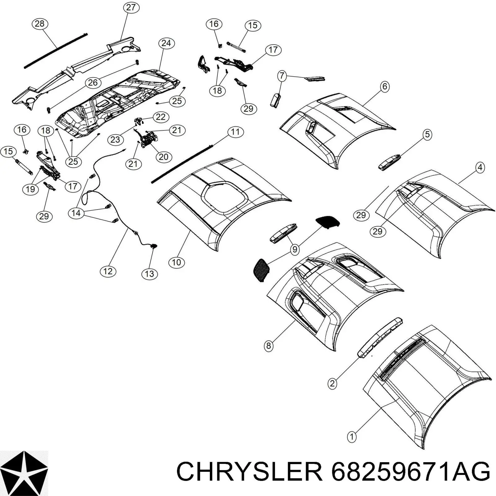  68259671AG Chrysler