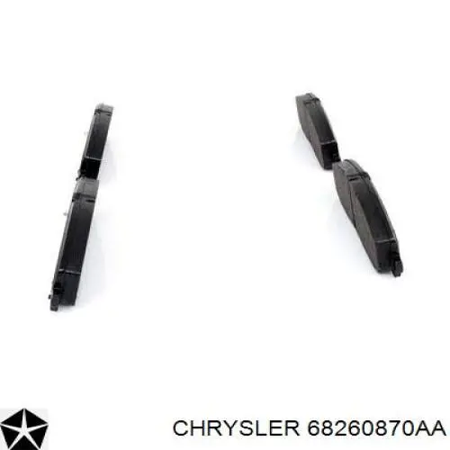 Колодки Chrysler 68260870AA цена, от 55.98 USD
